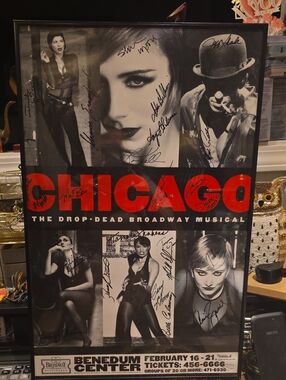 Chicago Broadway Musical Poster - Black and Red Home Art